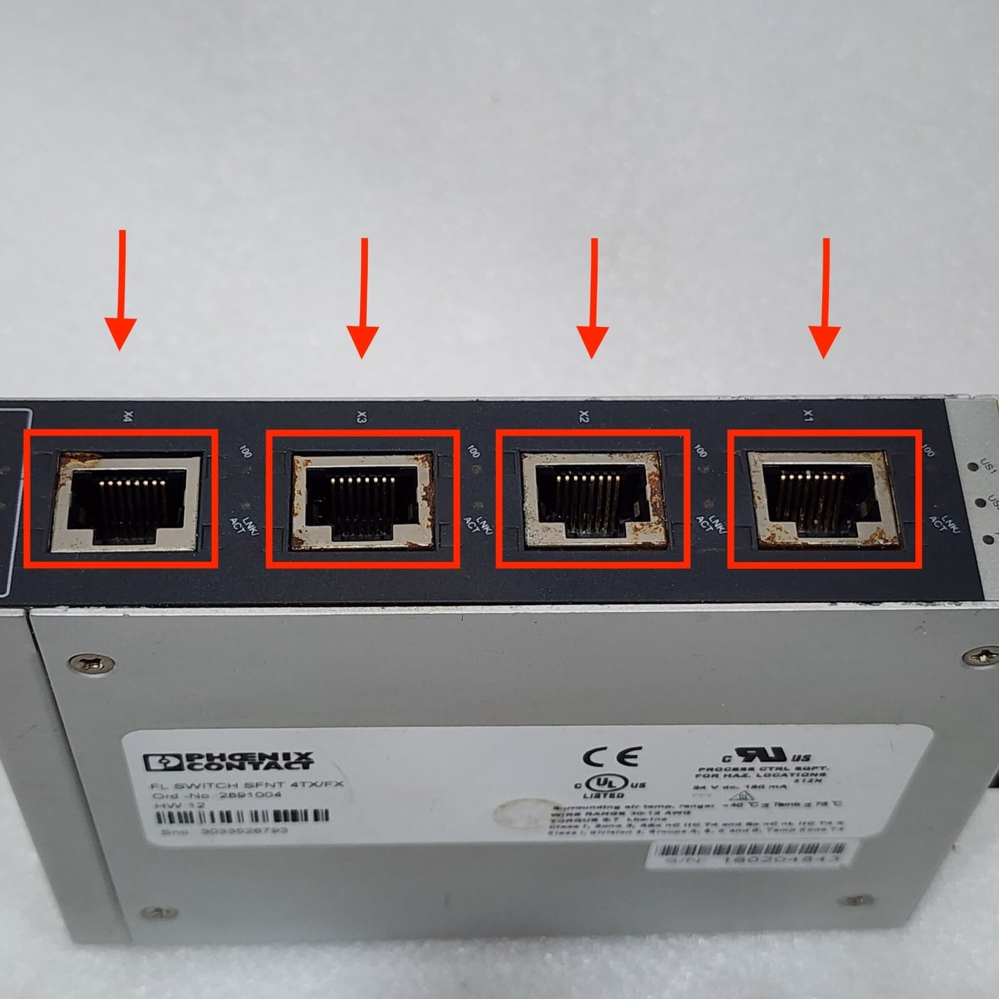 PHOENIX CONTACT FL SWITCH SFNT 4TX/FX ETHERNET SWITCH 2891004