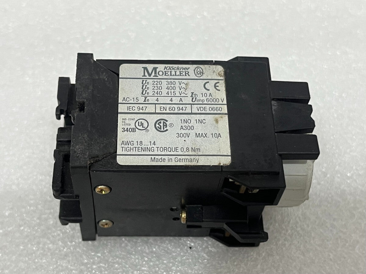 MOELLER TPE 11 DIL ON DELAY PNEUMATIC TIMER MODULE 0.2-30S & 20-180S