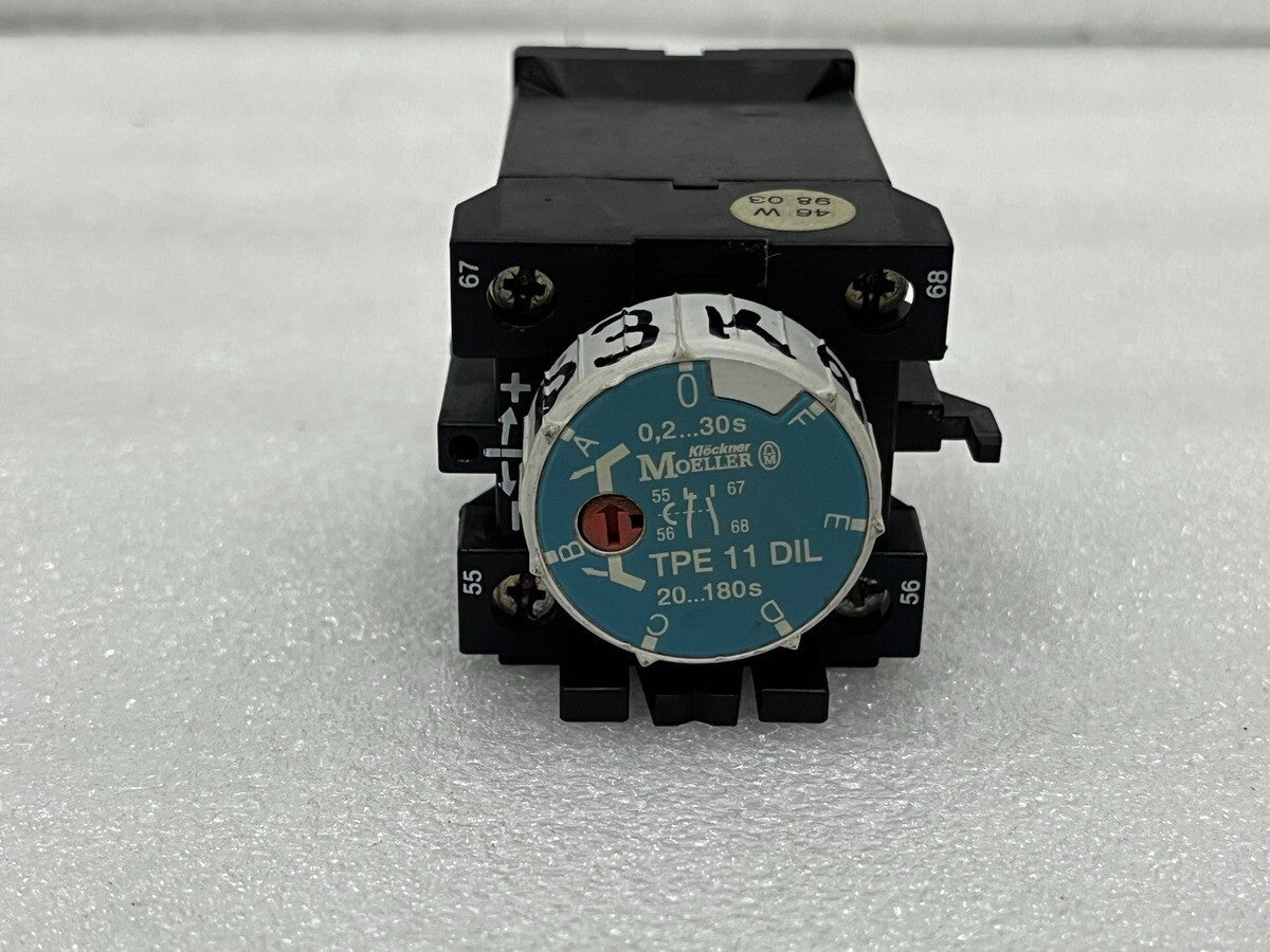 MOELLER TPE 11 DIL ON DELAY PNEUMATIC TIMER MODULE 0.2-30S & 20-180S