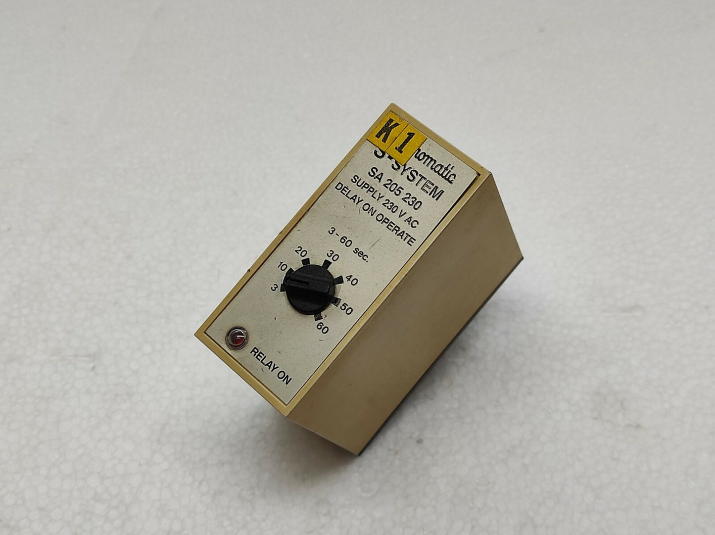 ELECTROMATIC S-SYSTEM SA 205 230 DELAY ON OPERATE TIMER RELAY 230V AC 8–180 SEC