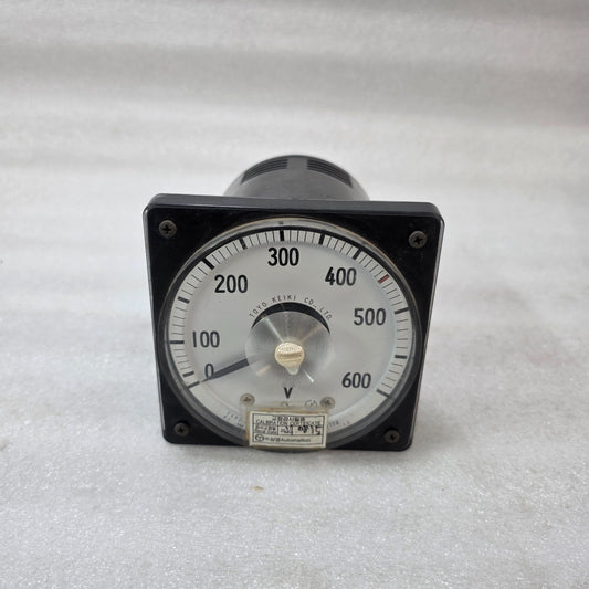 TOYO KEIKI AVF-11 AC VOLTMETER PANEL METER (0–600 V, PT 460/115V)