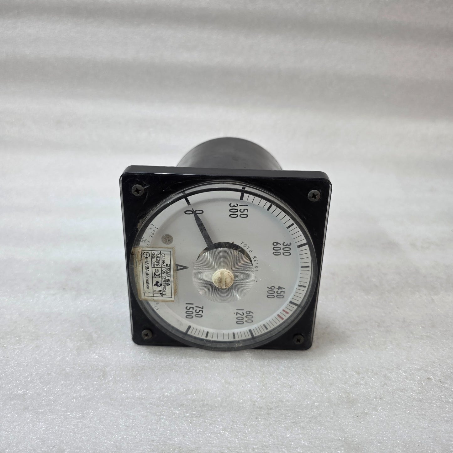 TOYO KEIKI AVF-11 AC AMMETER PANEL METER (0–1500 A, CT 750/1500/5A, DUAL SCALE)
