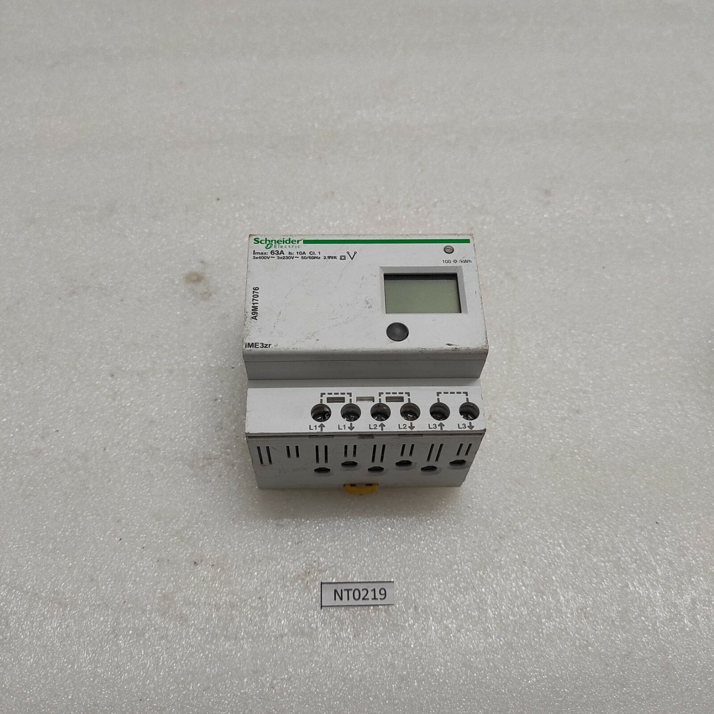 SE A9M17076 3-PH POWER METER IME3ZR 400V 0-63A