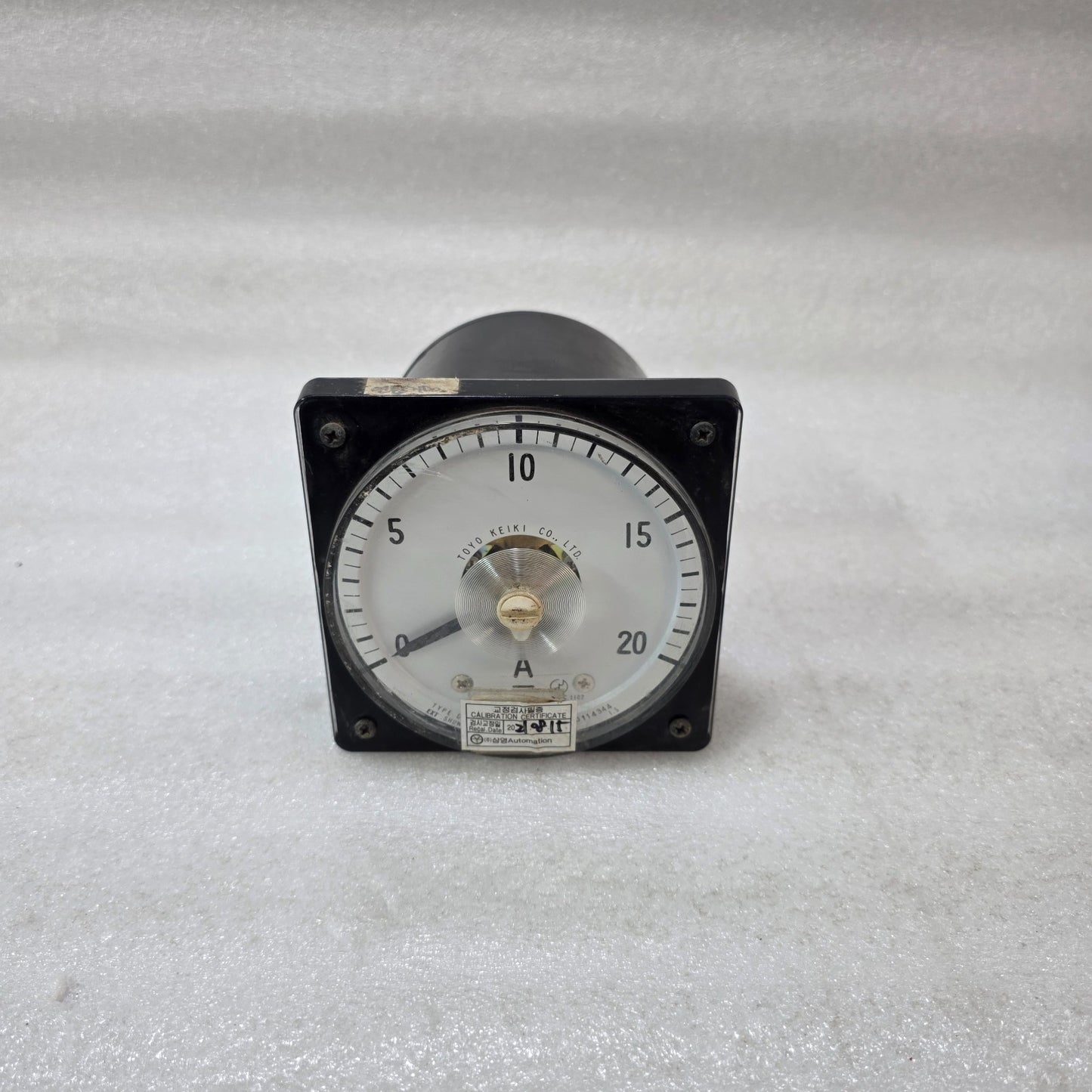 TOYO KEIKI DVF-11 0–20A ANALOG AMMETER DC PANEL METER EXTERNAL SHUNT 50MV