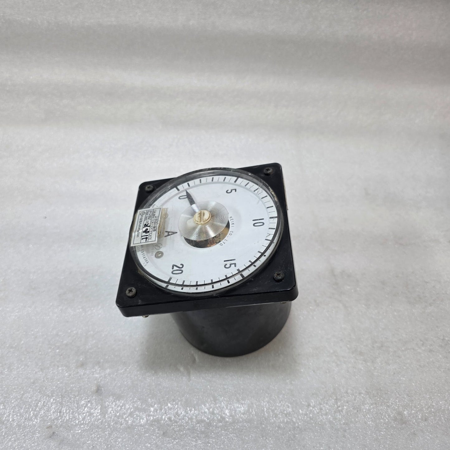 TOYO KEIKI DVF-11 0–20A ANALOG AMMETER DC PANEL METER EXTERNAL SHUNT 50MV