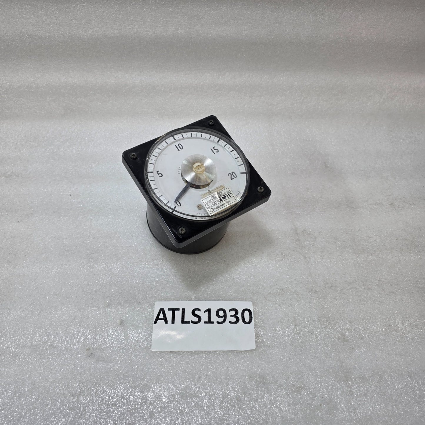 TOYO KEIKI DVF-11 0–20A ANALOG AMMETER DC PANEL METER EXTERNAL SHUNT 50MV