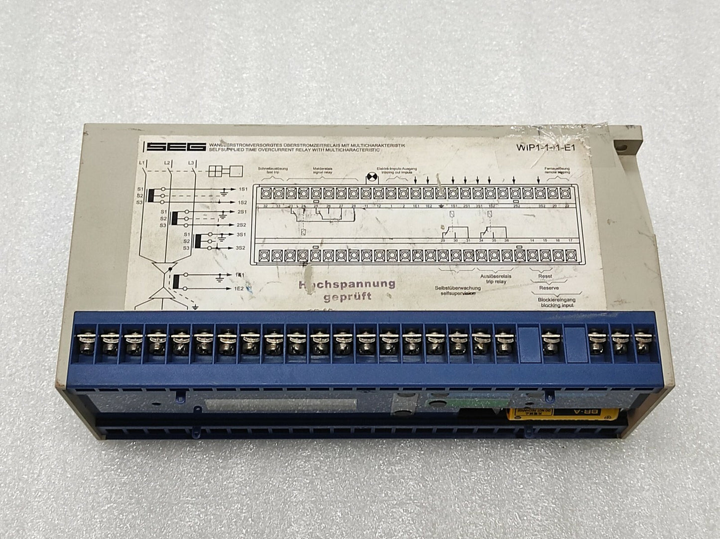 Woodward WIP11I1E1 Self Powered Time Overcurrent Relay Revision B