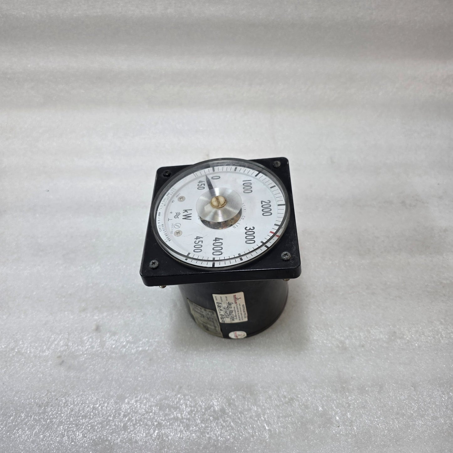 TOYO KEIKI EVF-11N 0–4500 KW ANALOG POWER METER PT 460/115V CT 6000/5A