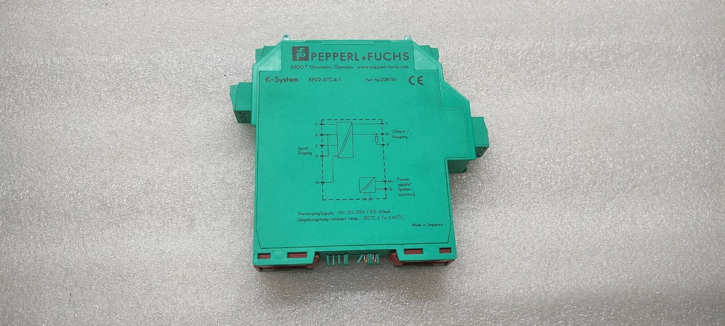 PEPPERL + FUCHS KFD2-STC4-1 SMART TRANSMITTER POWER SUPPLY 228736