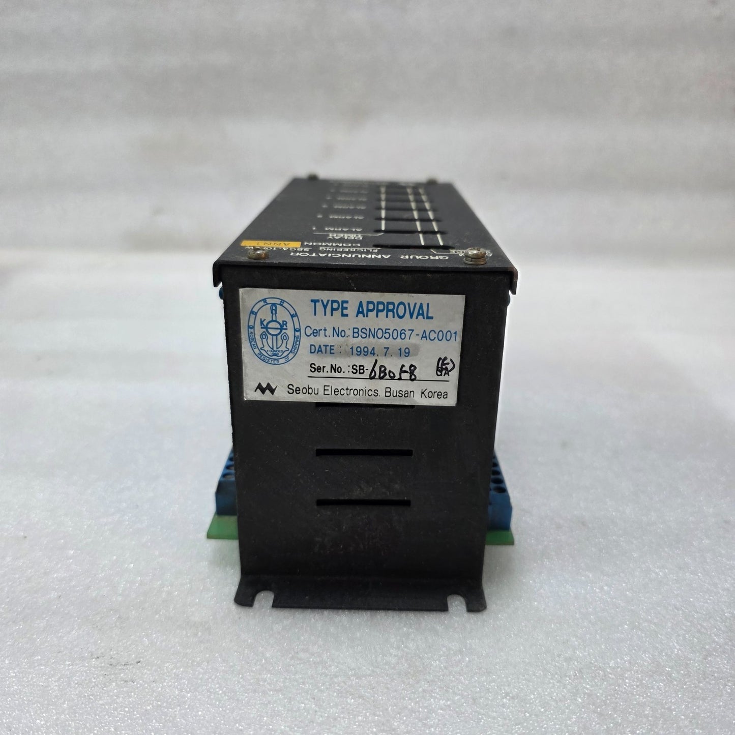 WESTRONICS SBGA-10P2W GROUP ANNUNCIATOR ALARM PANEL SEOBU ELECTRONICS KOREA
