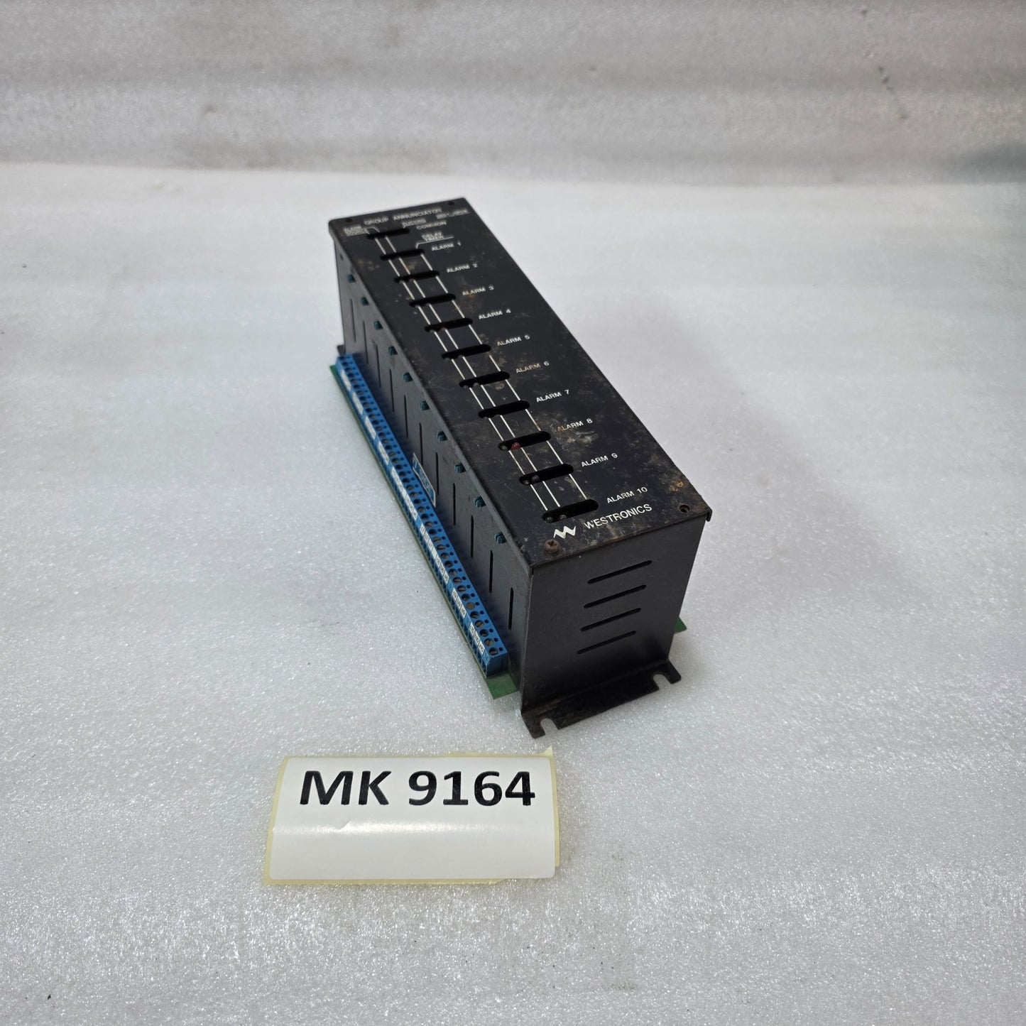 WESTRONICS SBGA-10P2W GROUP ANNUNCIATOR PANEL | INDUSTRIAL ALARM SOURCE MONITOR
