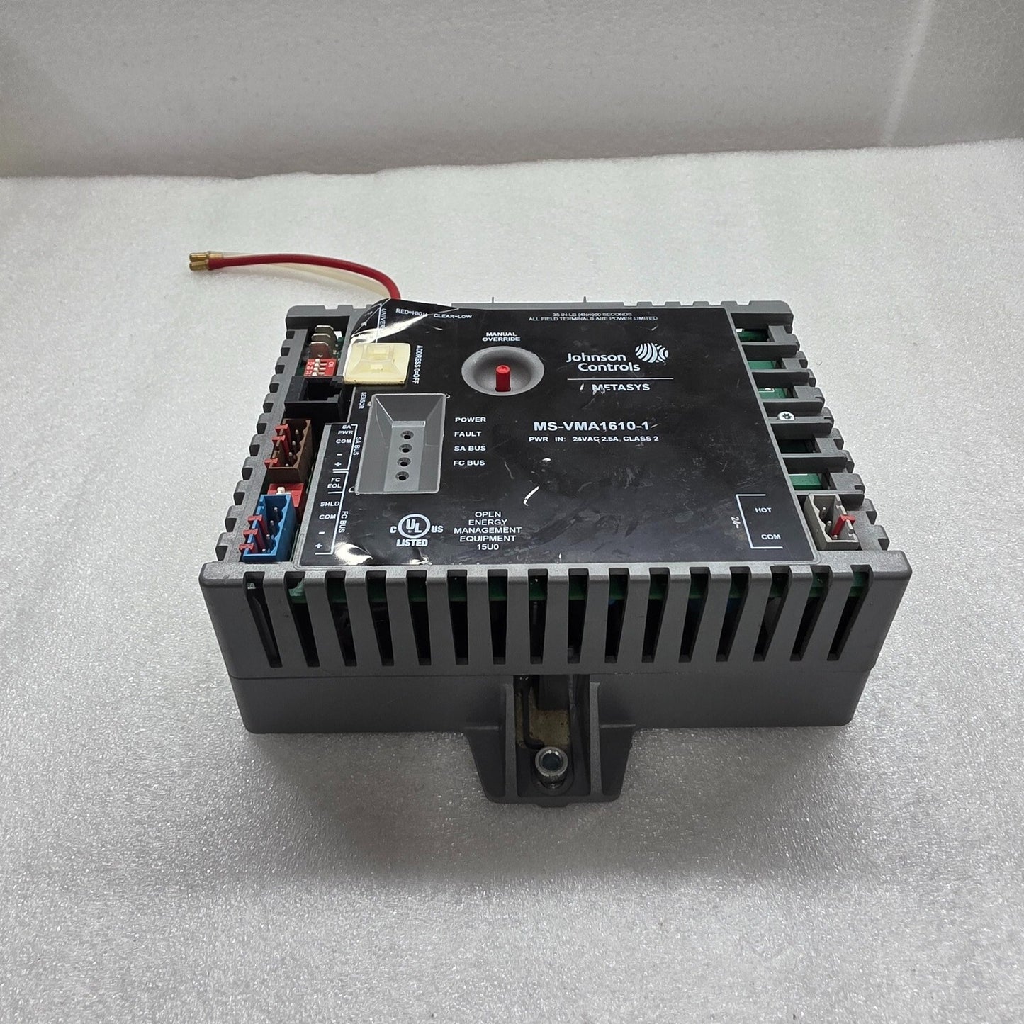 JOHNSON CONTROLS MS-VMA1610-1 VARIABLE AIR VOLUME CONTROLLER 24V