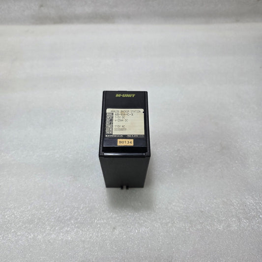 M-SYSTEM AB-6A-C-X ANALOG BACKUP STATION SIGNAL CONVERTER 1–5V TO 4–20MA 110V AC