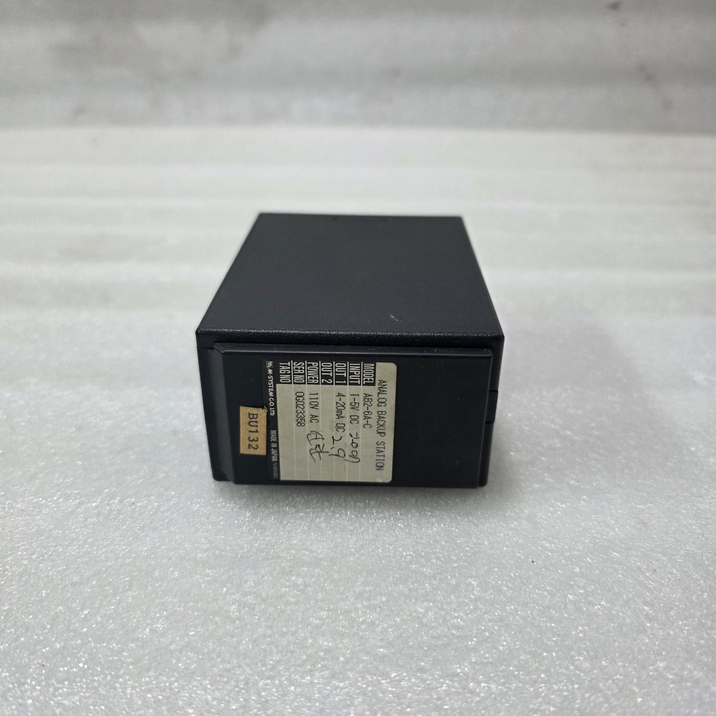 M-SYSTEM AB2-6A-C ANALOG BACKUP STATION SIGNAL CONVERTER 1–5V TO 4–20MA 110V AC