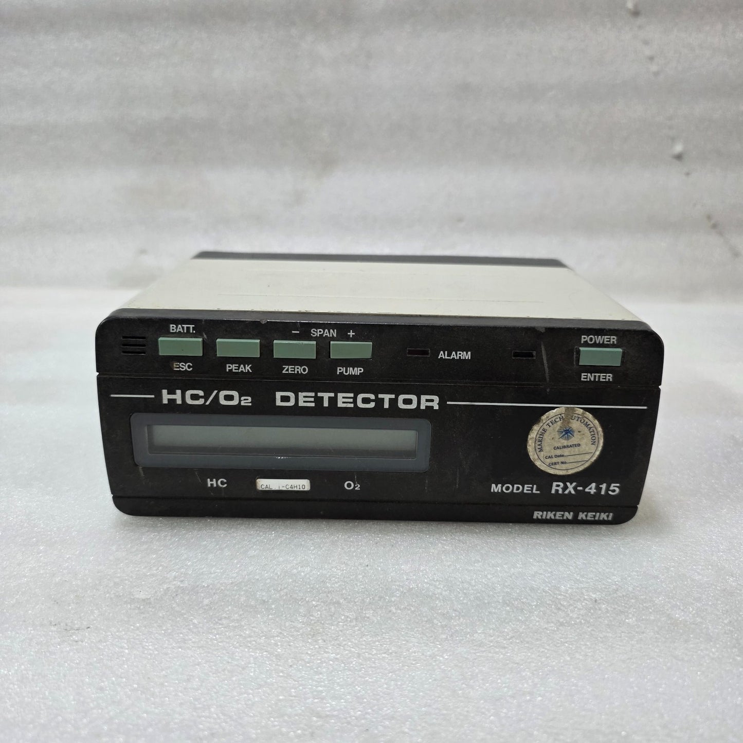 RIKEN KEIKI RX-415 HC/O₂ GAS DETECTOR CONTROLLER | HYDROCARBON & OXYGEN MONITORI