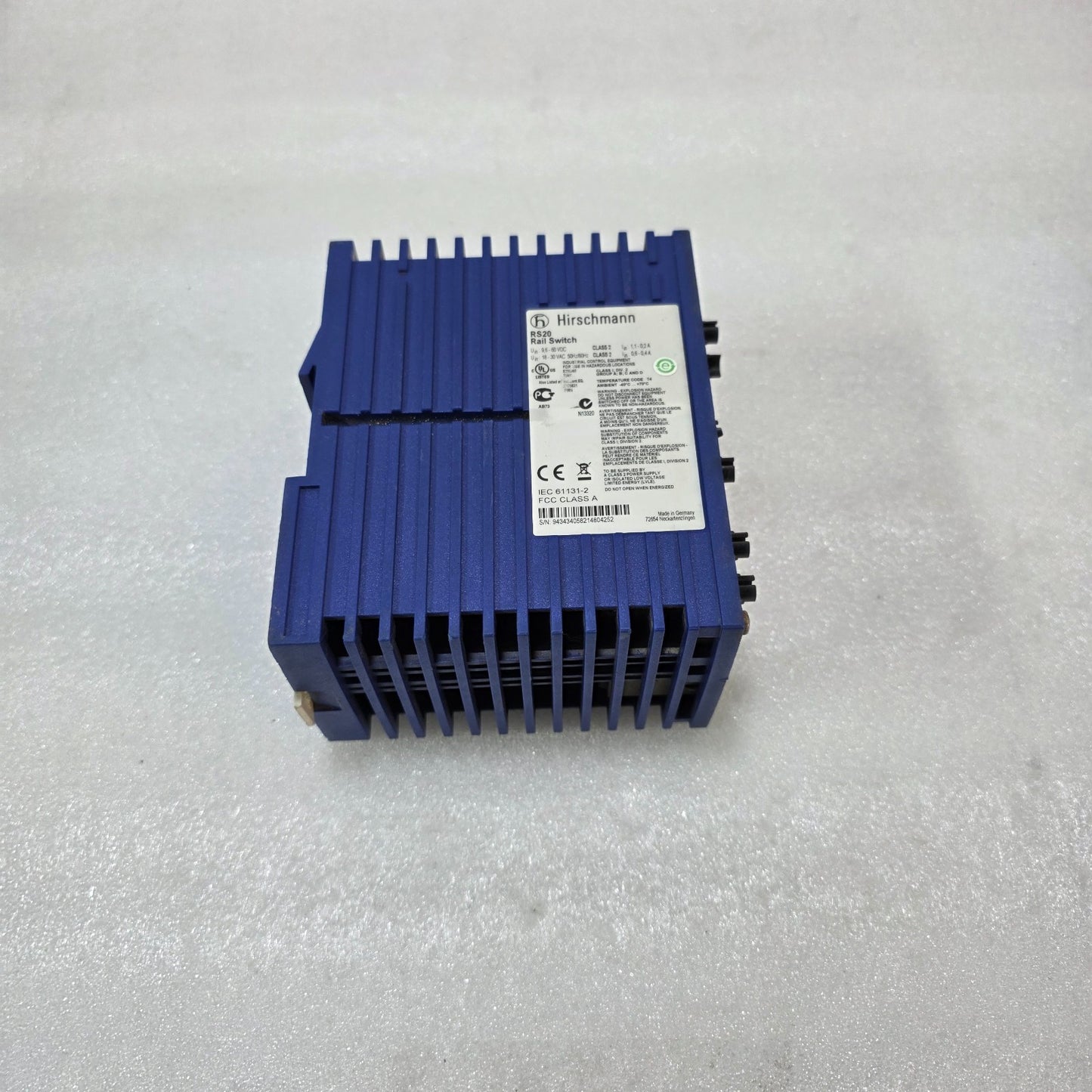 HIRSCHMANN RS20-0900NNM4TDAUHH INDUSTRIAL ETHERNET RAIL SWITCH | RS20 SERIES |