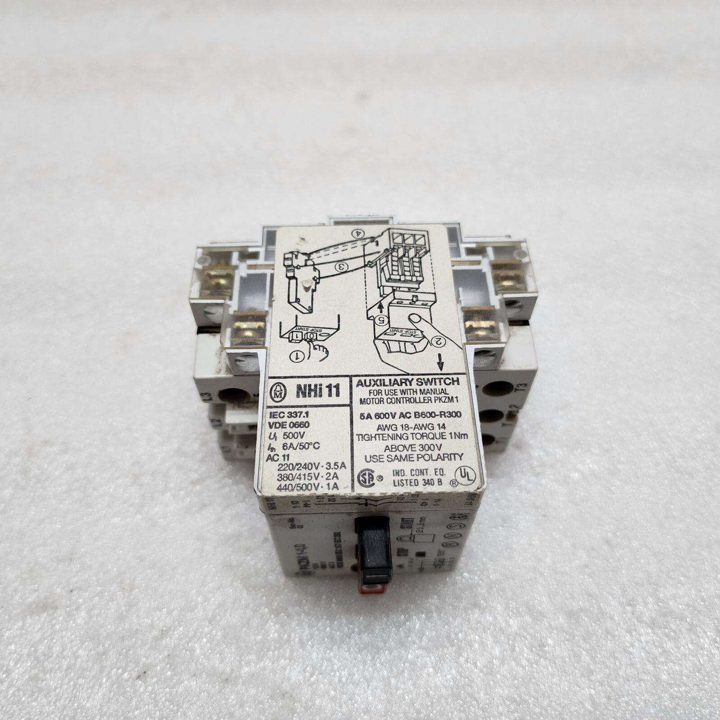 MOELLER PKZM 1-1.0 MANUAL MOTOR STARTER 0.6-1 A