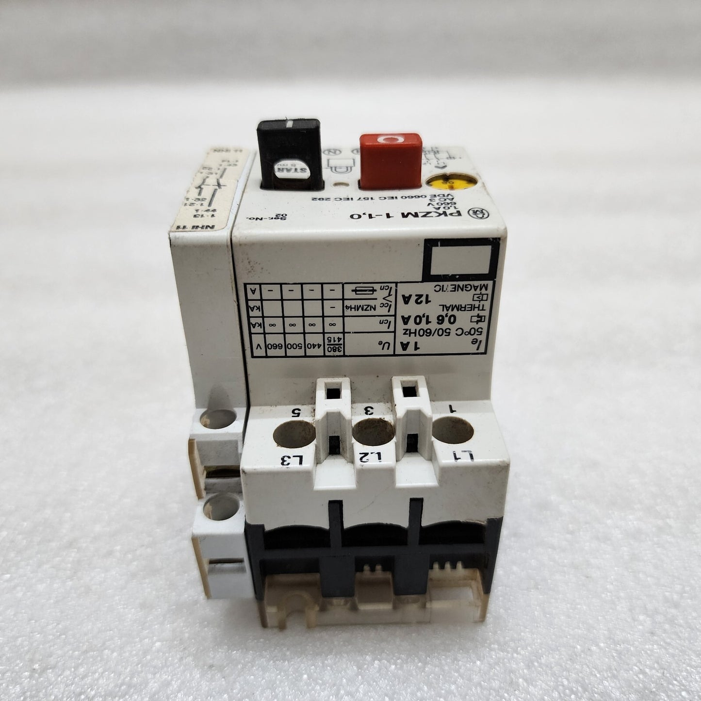 MOELLER PKZM 1-1.0 MANUAL MOTOR STARTER 0.6-1 A