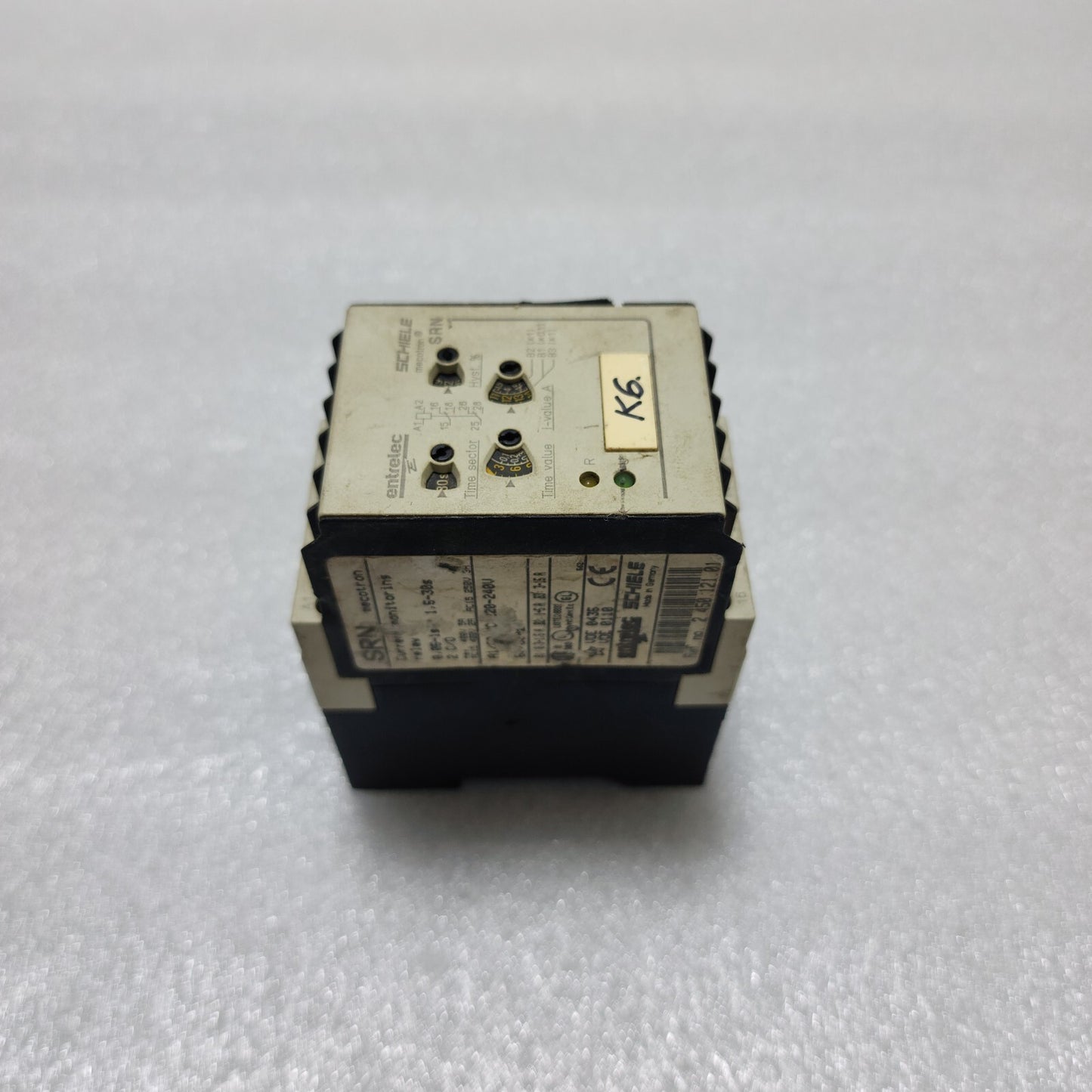 SCHIELE ENTRELEC SRN CURRENT MONITORING RELAY 2.450.121.01 220-240V