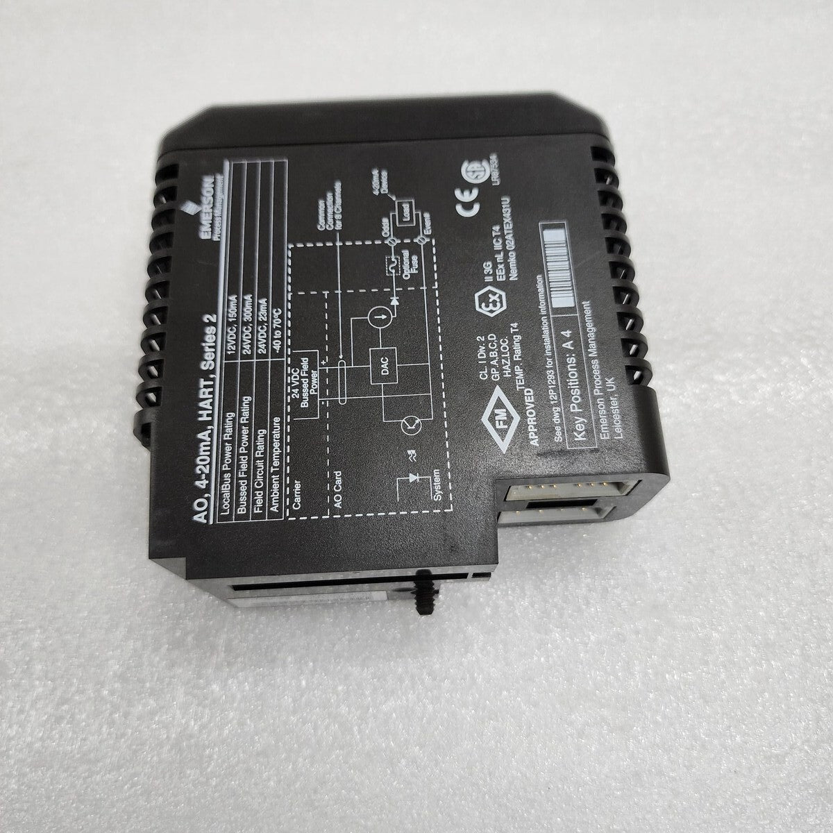 EMERSON KJ3221X1-BA1 SERIE 2 AO HART 4-20mA 12P2531X122