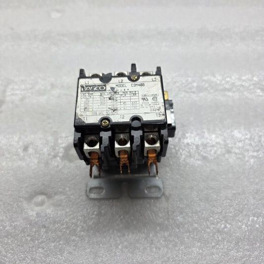 FASCO C3M40B 3-POLE MAGNETIC CONTACTOR 120V