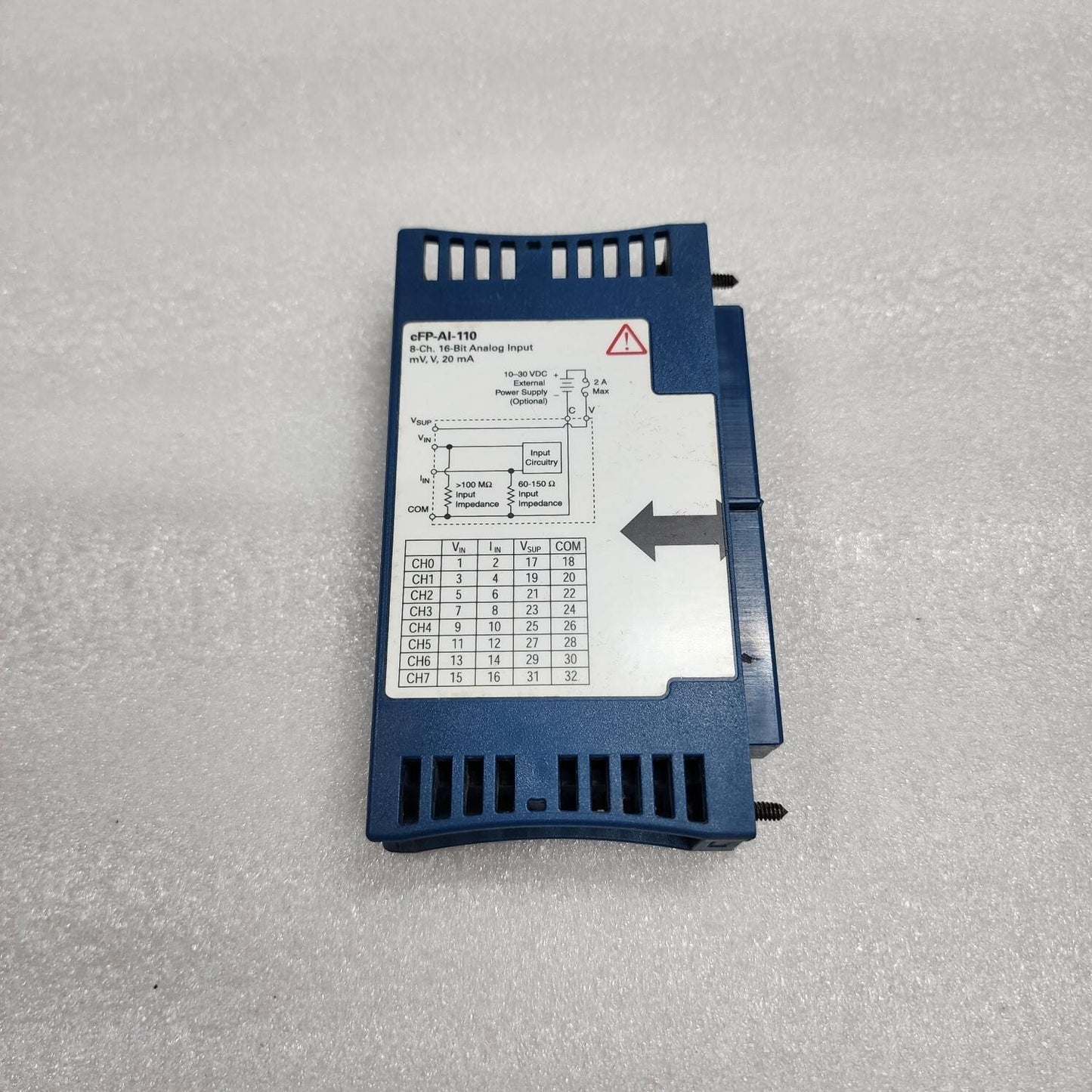 NATIONAL INSTRUMENTS CFP-AI-110 ANALOG INPUT MODULE 184105D-05