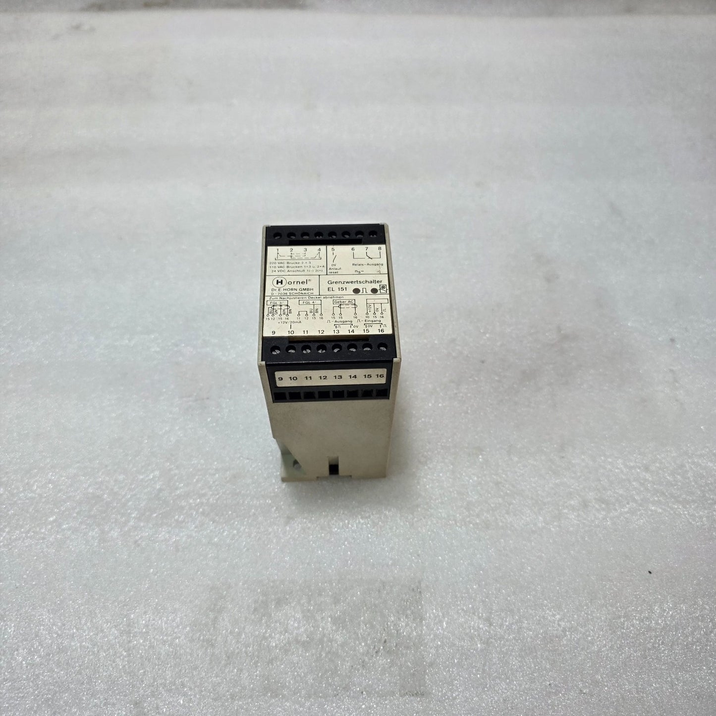HORNEL EL151023/47 EL151 GRENZWERTSCHALTER LIMIT SWITCH MODULE | 101955