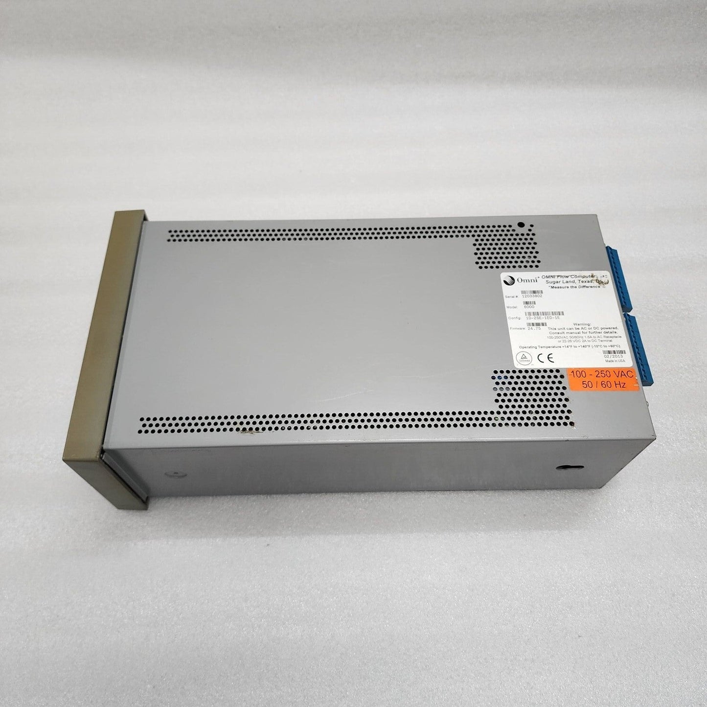 OMNI FLOW COMPUTERS 6000 CONFIGURATION 1D-2SE-1ED-1E FIRMWARE 24.75