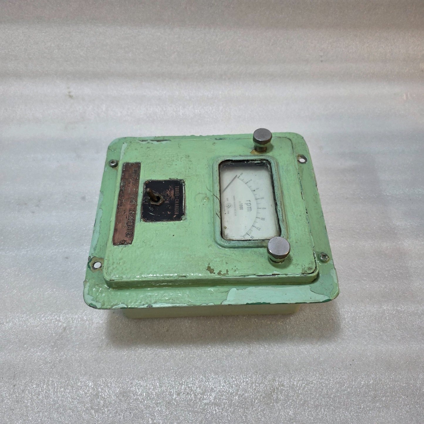 MARINE TURBO-CHARGER TACHOMETER PANEL RPM METER CONTROL UNIT INDUSTRIAL SHIP ENG