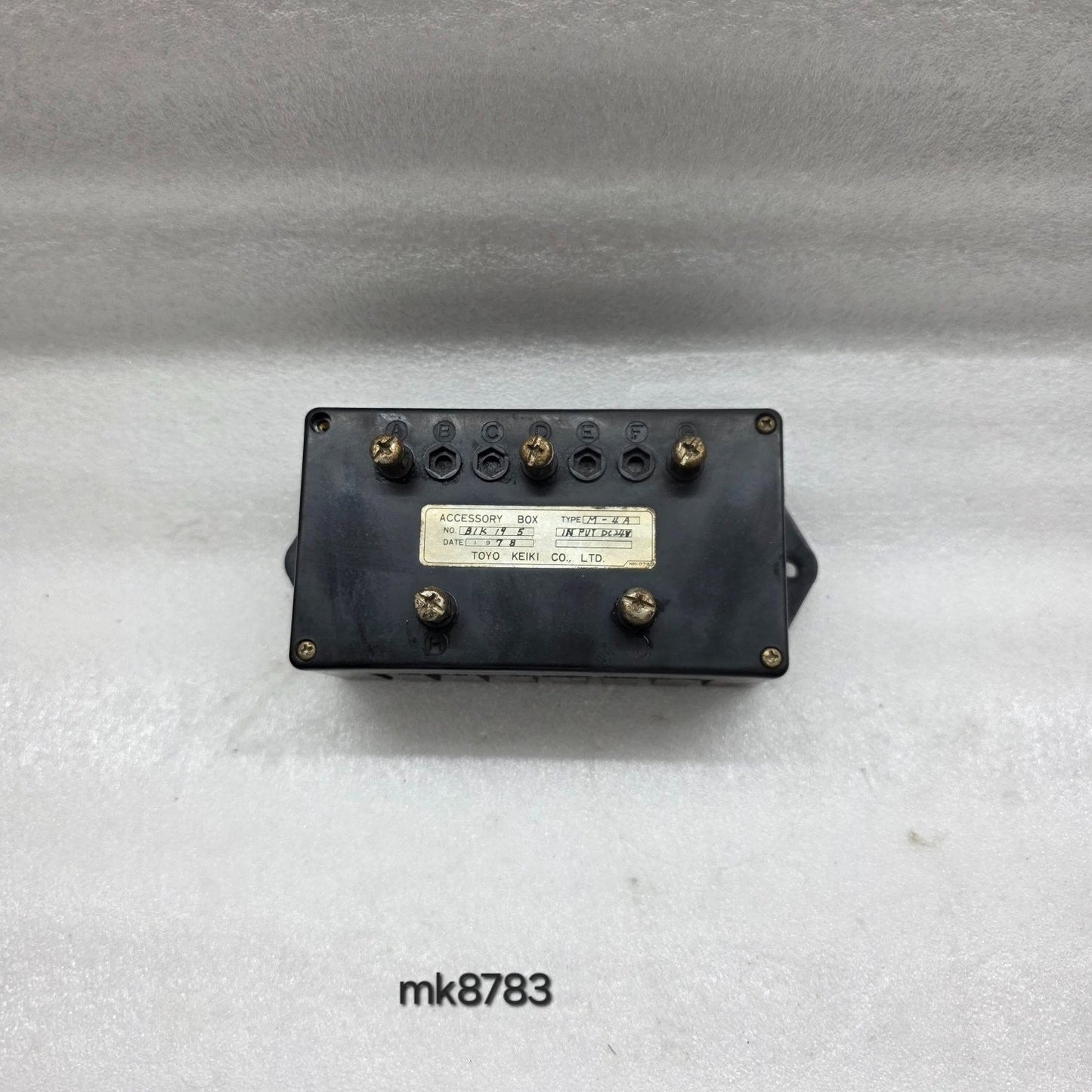 TOYO KEIKI M-4A ACCESSORY BOX 24VDC