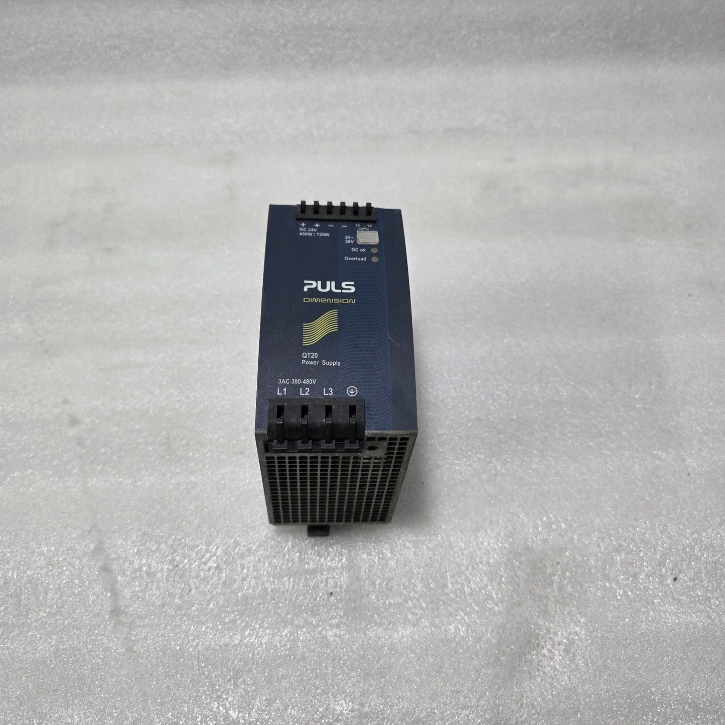 PULS QT20.241 INDUSTRIAL POWER SUPPLY – 3-PHASE 380-480V AC TO 24V DC 20A DIN RA