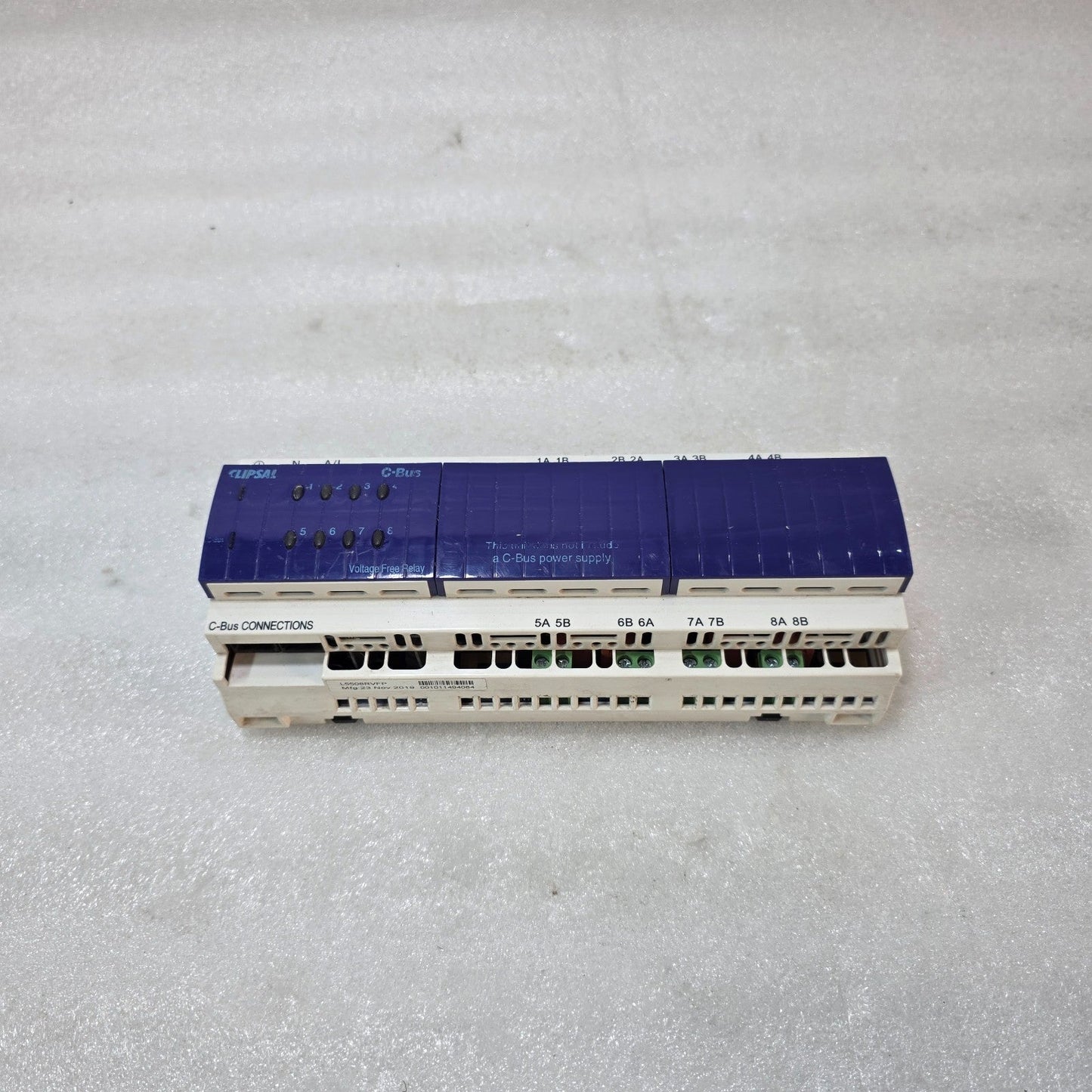 CLIPSAL C-BUS L5508RVF 8 CHANNEL RELAY MODULE 240V 10A LIGHTING CONTROL UNIT