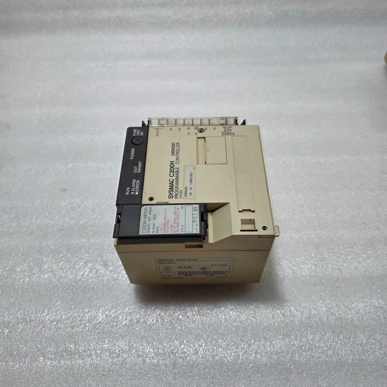 OMRON C200H-CPU03 CPU MODULE / PROGRAMMABLE CONTROLLER 24VDC