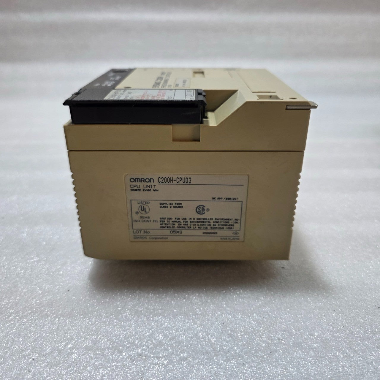 OMRON C200H-CPU03 CPU MODULE / PROGRAMMABLE CONTROLLER 24VDC