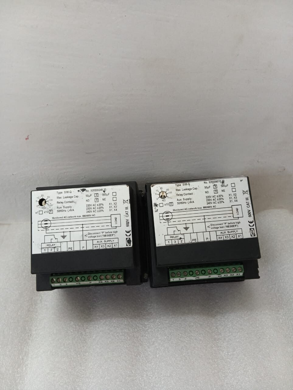 DEIF SIM-Q AC NETWORK INSULATION MONITOR 100051147.20 220-240V