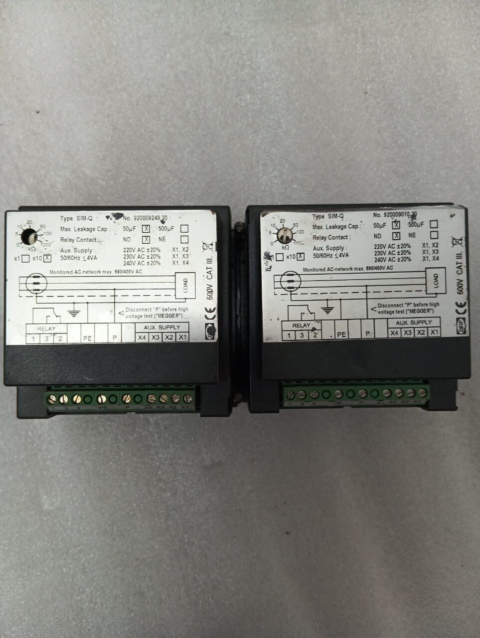 DEIF SIM-Q AC NETWORK INSULATION MONITOR 100051147.20 220-240V