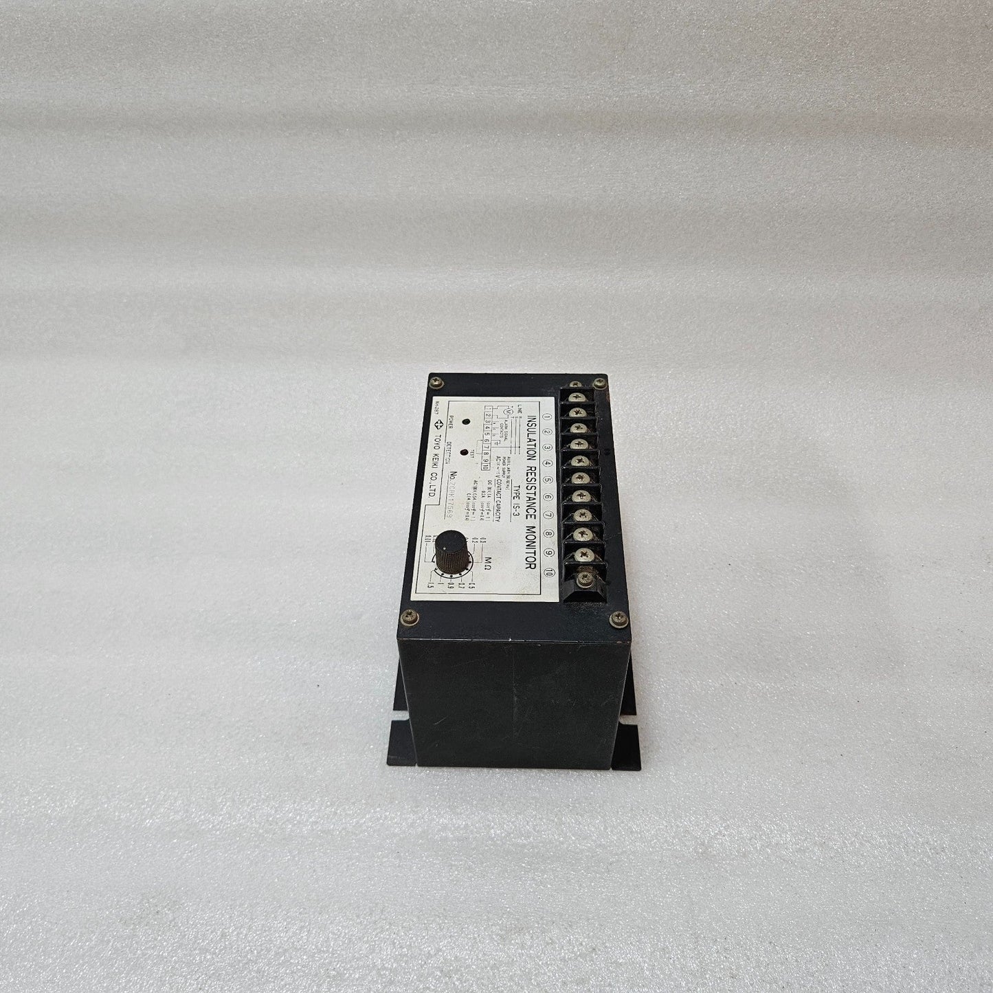 TOYO KEIKI IS-3 INSULATION RESISTANCE MONITOR | ADJUSTABLE 0.01–1.5 MΩ