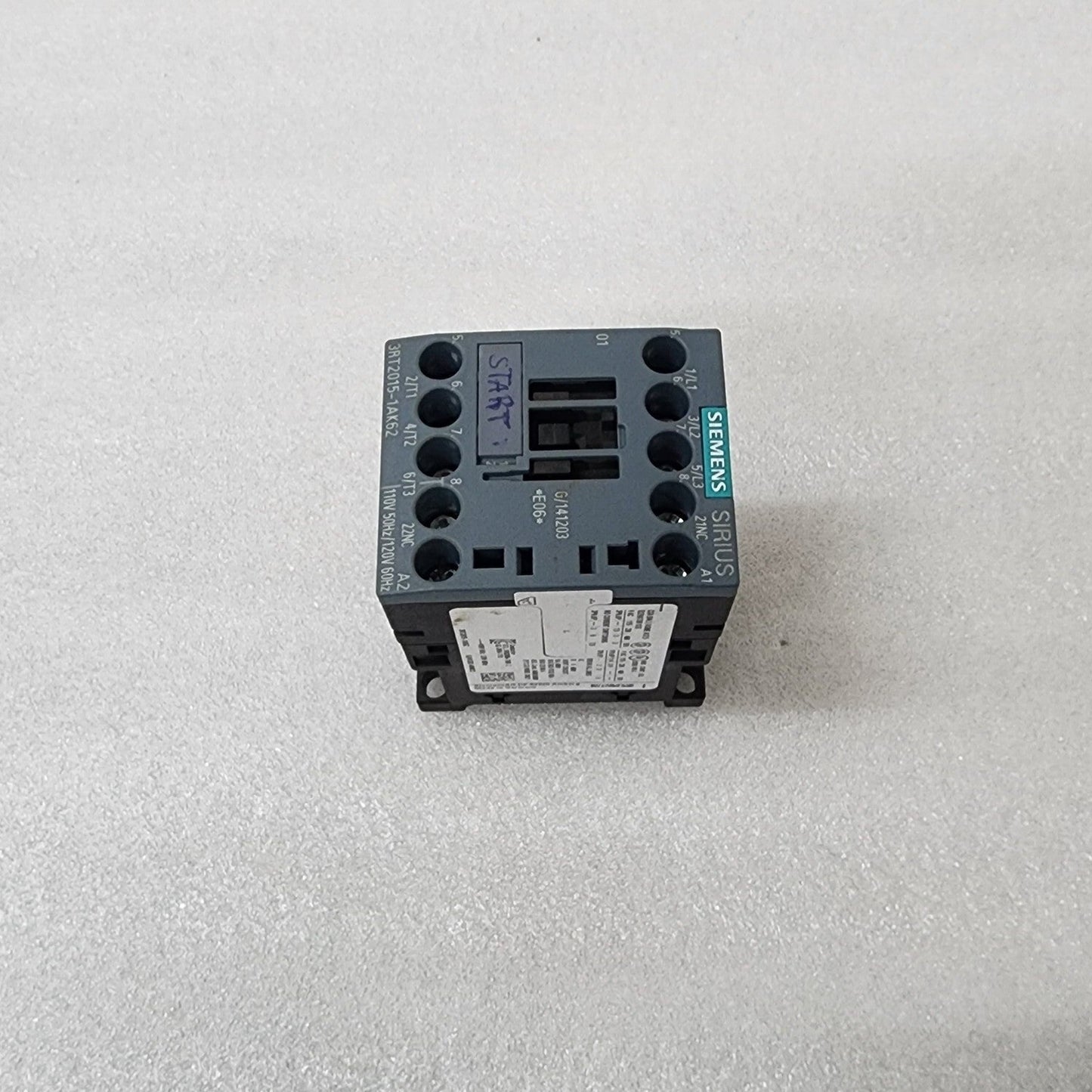 SIEMENS 3RT2015-1AK62 AC POWER CONTACTOR 110-120V