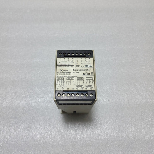 HORNEL EL 151023/47 LIMIT SWITCH GRENZWERTSCHALTER 101955 24VDC HORN