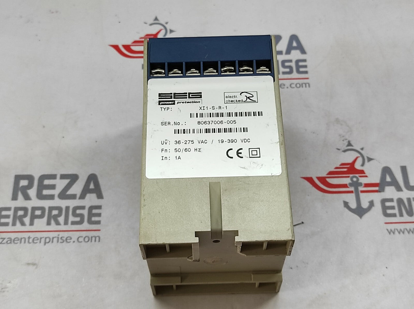 SEG XI1-S-R-1 EARTH FAULT RELAY 36-275 VAC/19-390 VDC XISR1