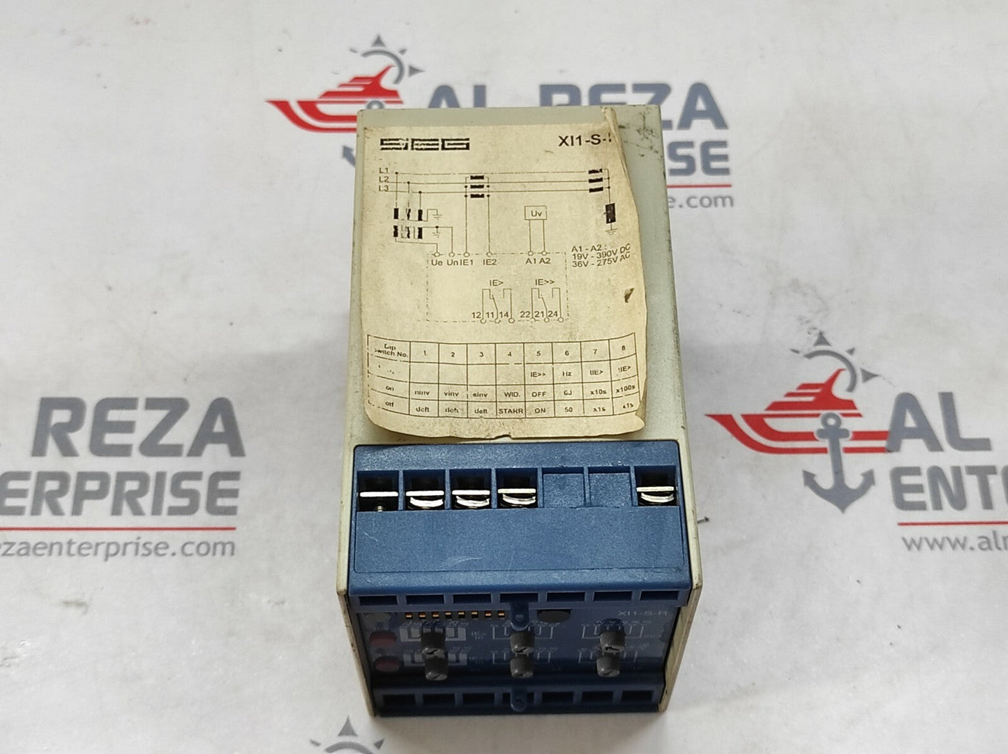 SEG XI1-S-R-1 EARTH FAULT RELAY 36-275 VAC/19-390 VDC XISR1