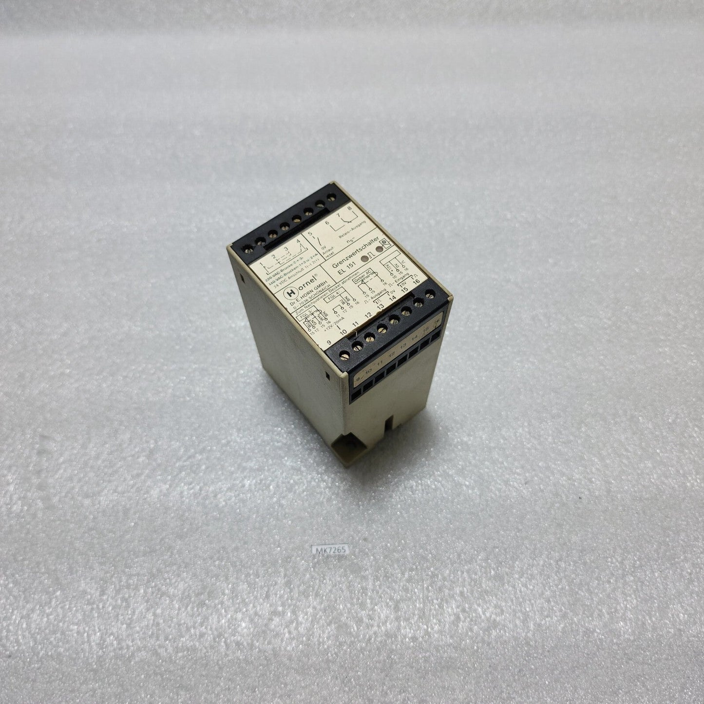 HORNEL EL 151023/47 LIMIT SWITCH GRENZWERTSCHALTER 101955 24VDC HORN