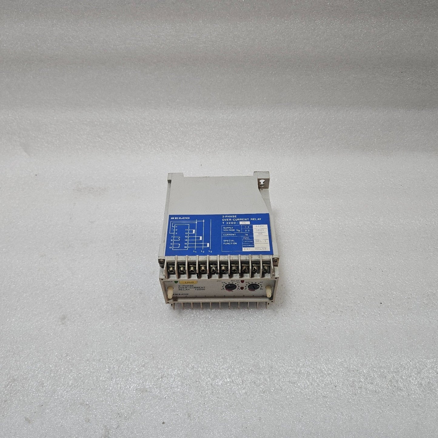SELCO T2200-46 3-Phase Overcurrent Relay | 5A | 380 / 440V AC