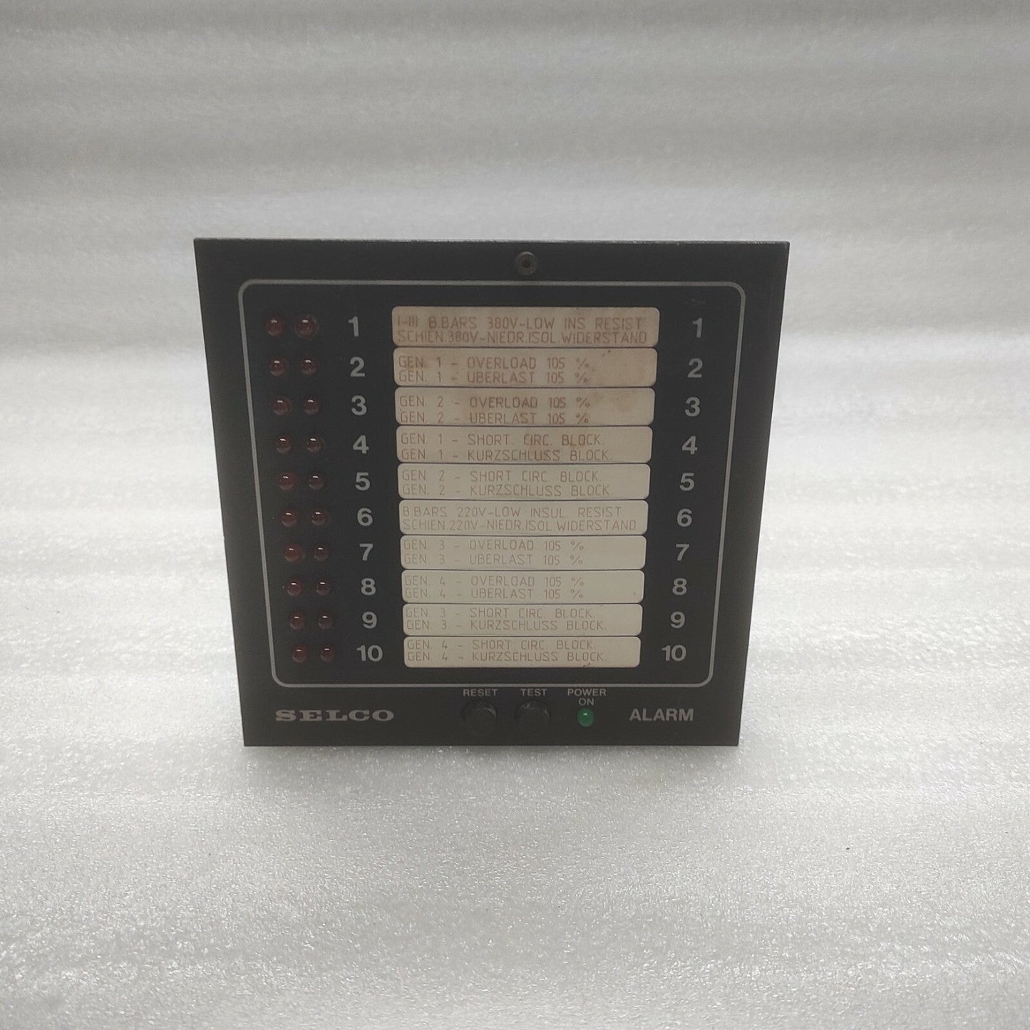 Selco M1000-24-00B Alarm Annunciator 24V DC M10002400B