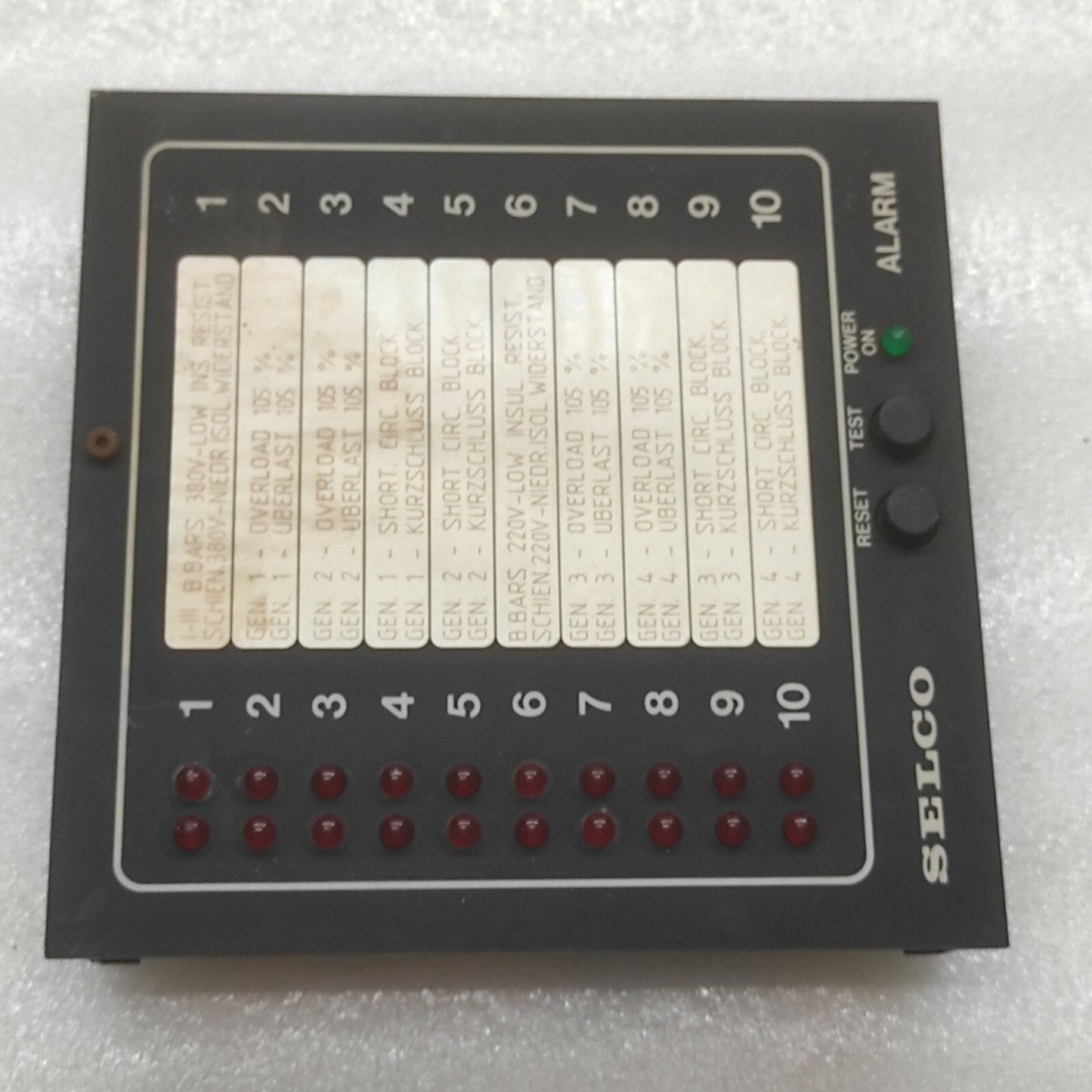 Selco M1000-24-00B Alarm Annunciator 24V DC M10002400B