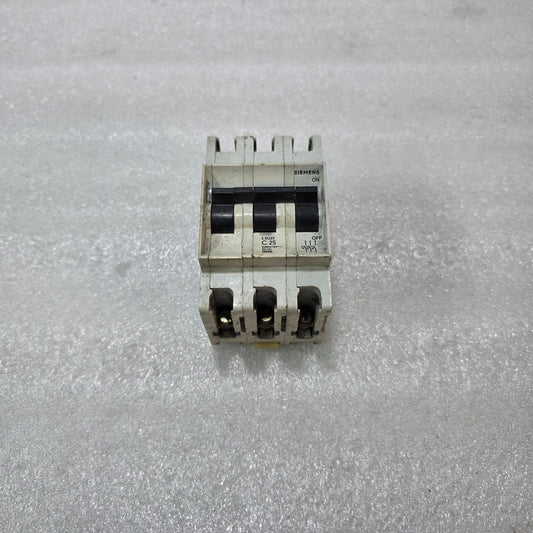 SIEMENS 5SQ23 C25 TRIPLE POLE MINIATURE CIRCUIT BREAKER (TP MCB) 25A 240/415V 5K