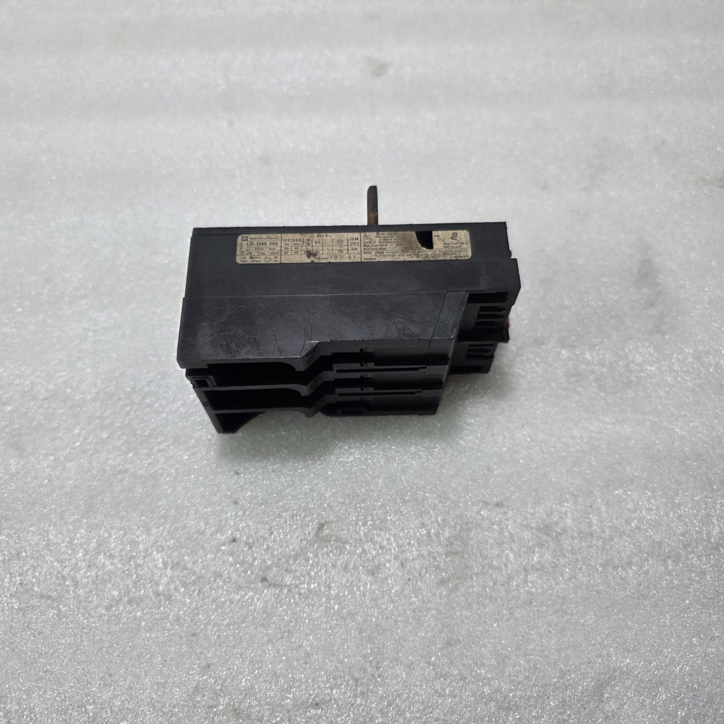 TELEMECANIQUE LR1-D40355-A65 THERMAL OVERLOAD RELAY 30A – 40A 1NO+1NC Up to 660V