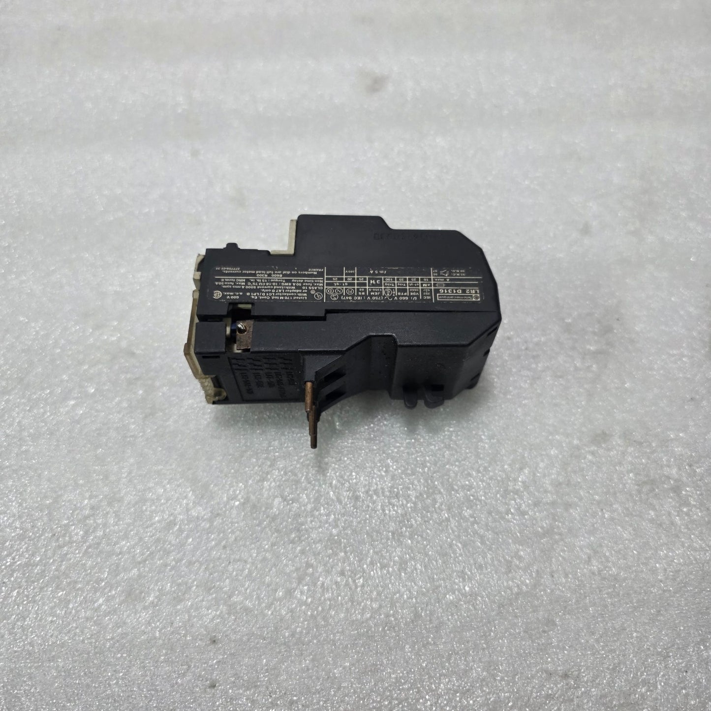 TELEMECANIQUE LR2D1316 THERMAL OVERLOAD RELAY TeSys D 9-13A CLASS 10
