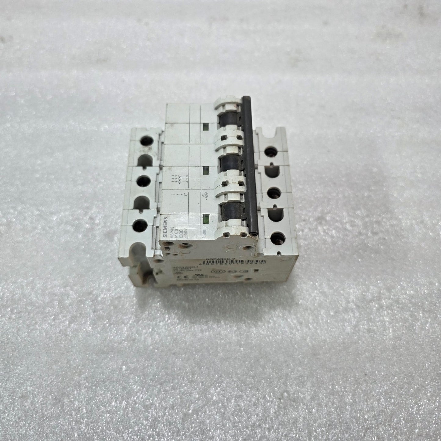 SIEMENS 5SP4380-7 80A 3-POLE TYPE C MCB 480V 10KA INDUSTRIAL CIRCUIT BREAKER