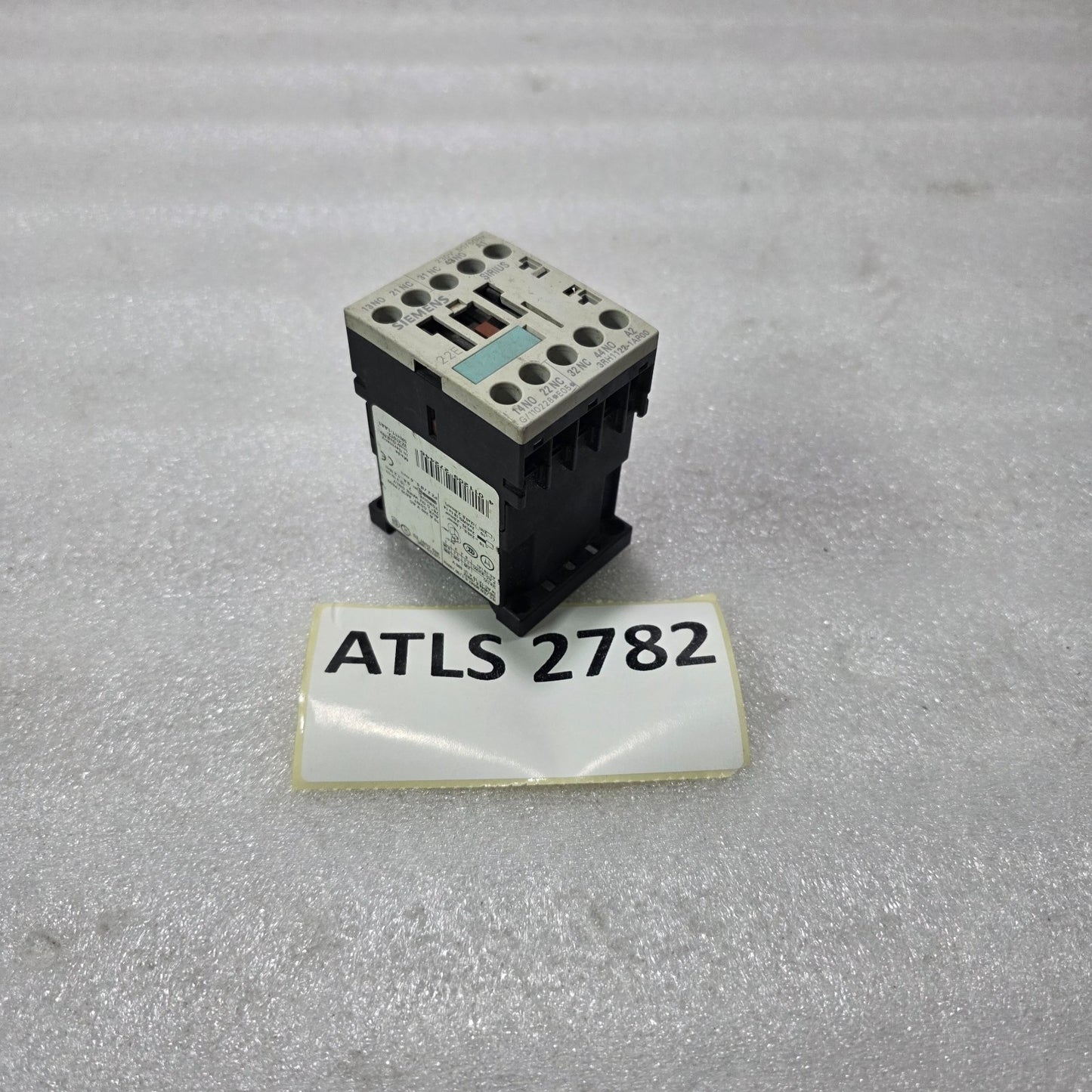 SIEMENS SIRIUS 3RH1122-1AP00 AUXILIARY CONTACTOR RELAY 4-POLE 2NO+2NC 230V AC